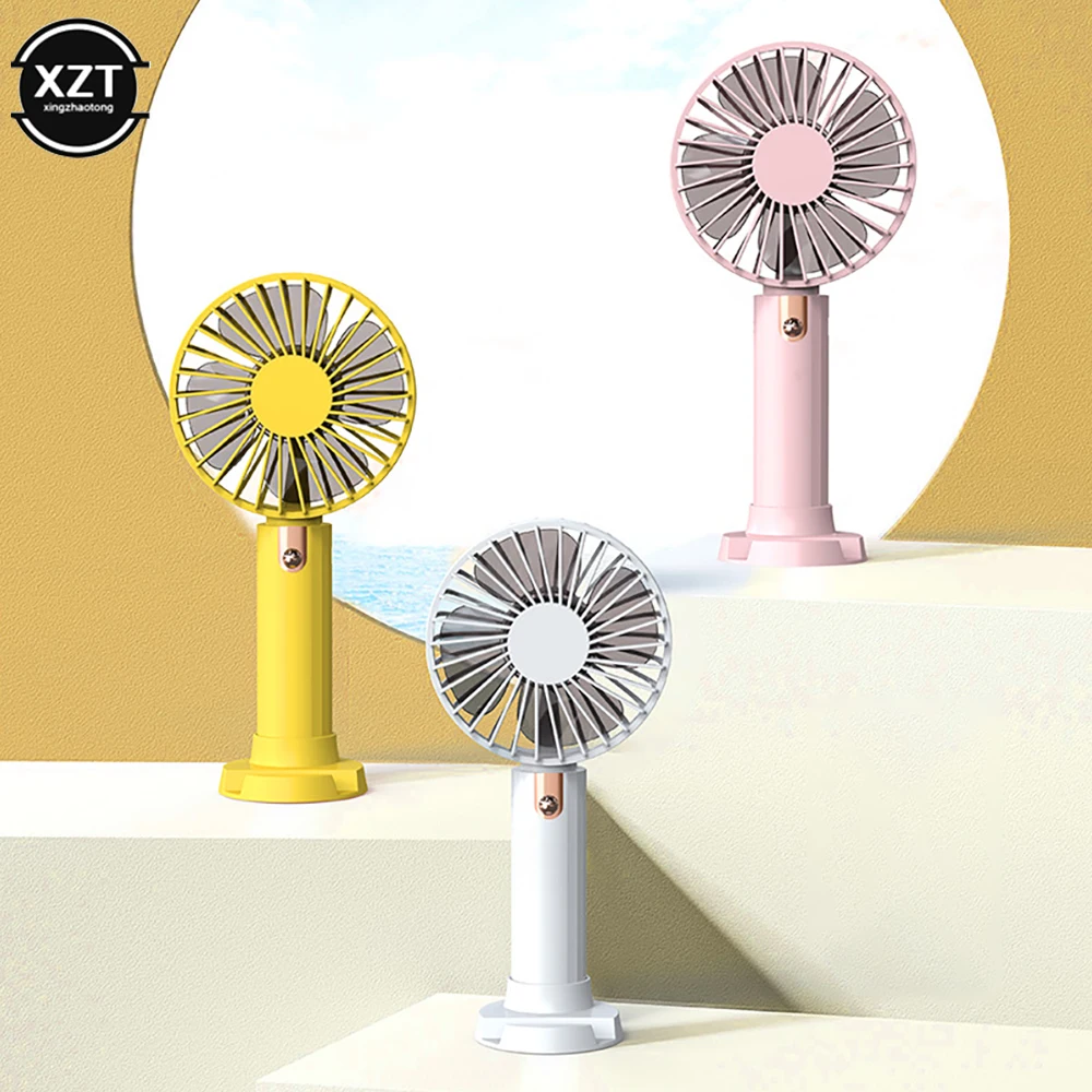 Summer Air Cooler Handheld Mini Fan USB Charging Desktop Fan Outdoor Travel Portable Fan Office Study Desktop Fan