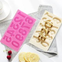 Estetyczne cyfry Zestaw form do świec Numer Silikonowa forma do fondantu Dekorowanie ciast Cukier Rzemiosło Topper Forma do czekolady Wystrój domu