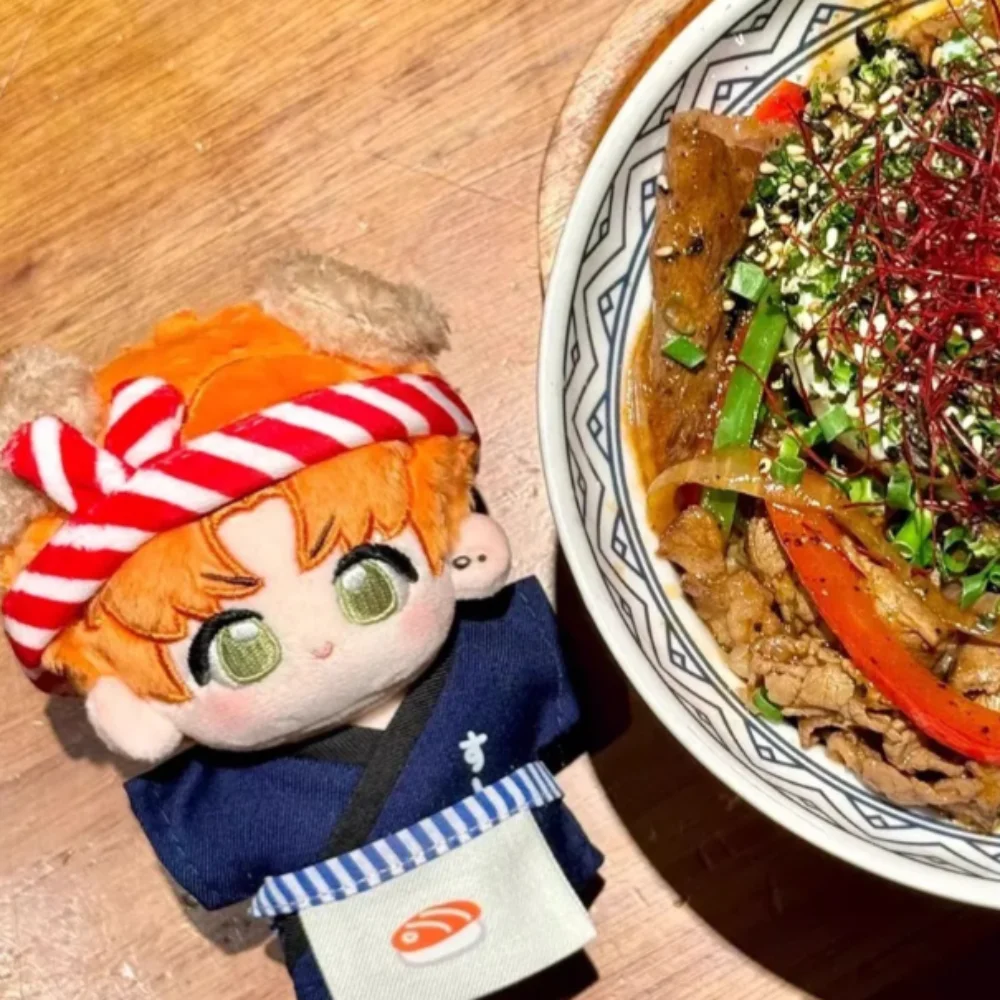 

Sushi Chef 10cm Cotton Doll Clothes Dress Up Japanese Style Doll Clothes Outfit Funny Apron Doll Clothes Set Children's Gift
