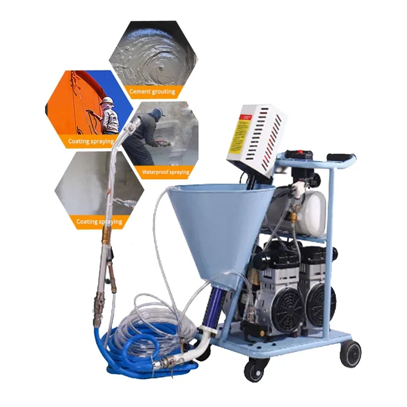 RT3 Multifunction High Pressure Spraying Machine Industria Waterproof Coating Grouting Machinery Double Power Wall Putty Spray