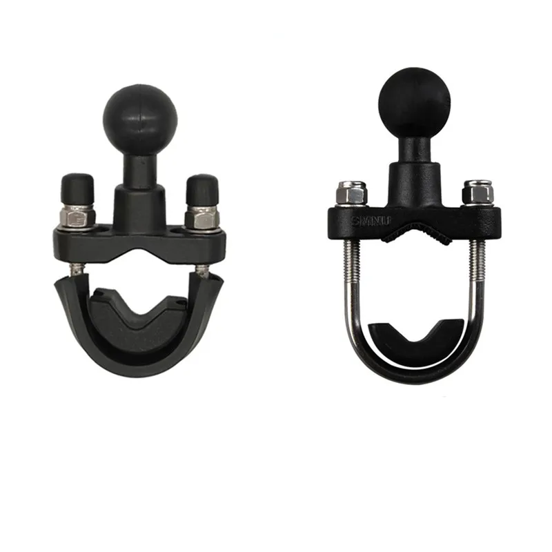 Handlebar U-Bolt Base for Rails 0.5" to 1.22" in Diameter  with B Size 1" Ball for Ram Mounts