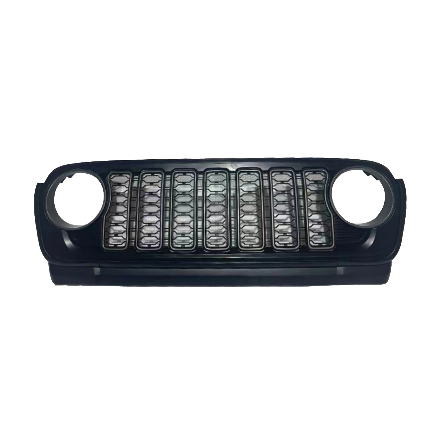 1 sztuka czarny przedni Grill 2024 kratki dla Jeep Wrangler JL 2018 + JL1300