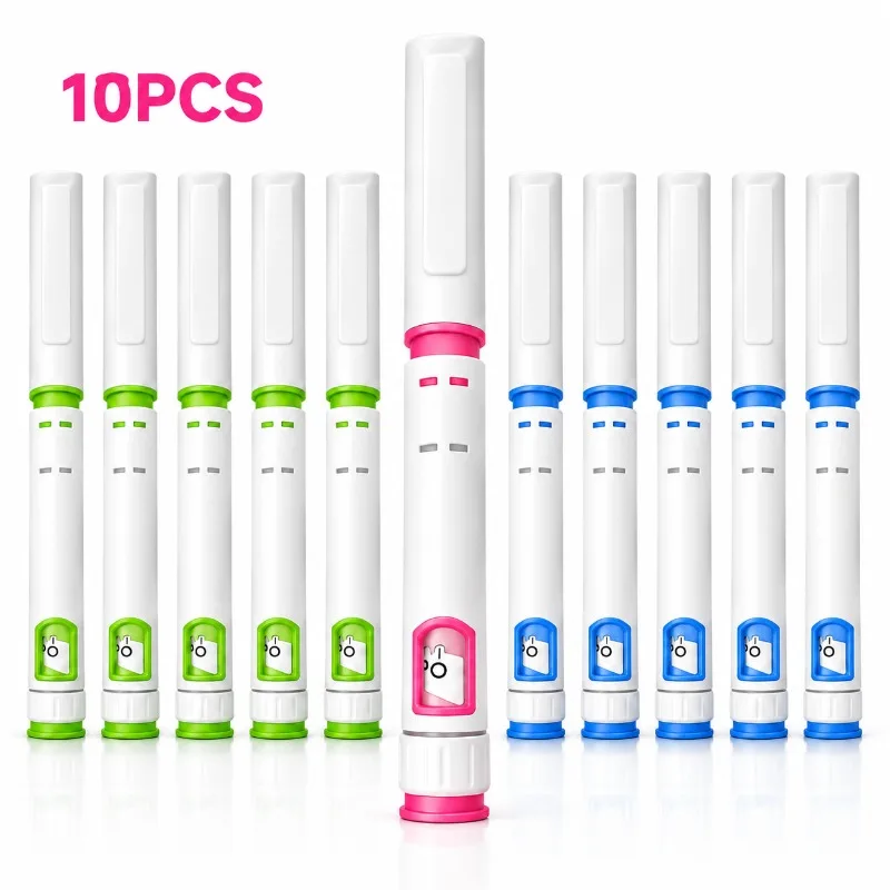 10PCS Magic Pen Disposable Adjustable Pen Injector 60U Insulin Injection Pen 3ml Precise Dosing Suitable For Tattoo Tool