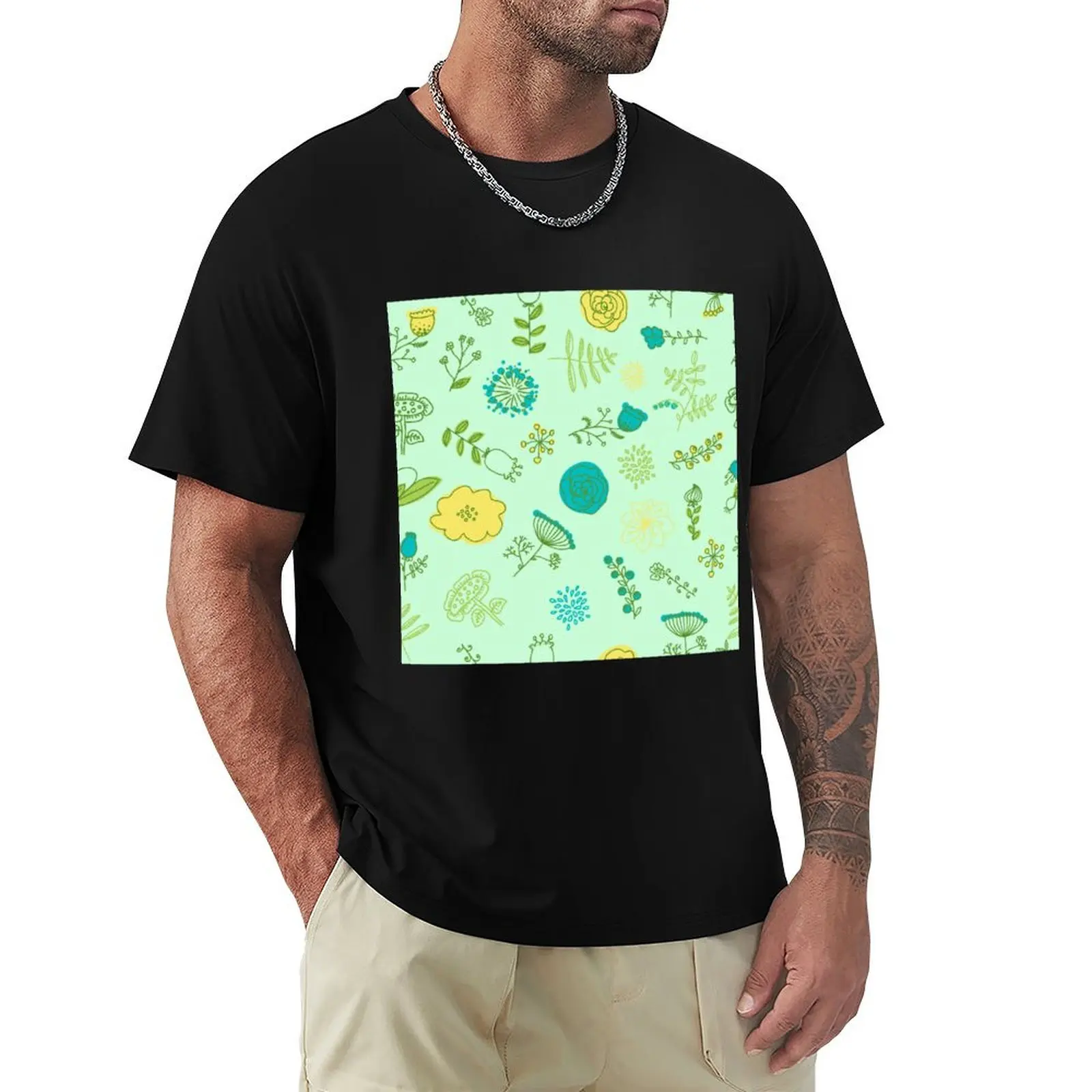 Elegance Seamless pattern with flowers, vector floral illustration in vintage style T-Shirt Construction Work Tee Shirt