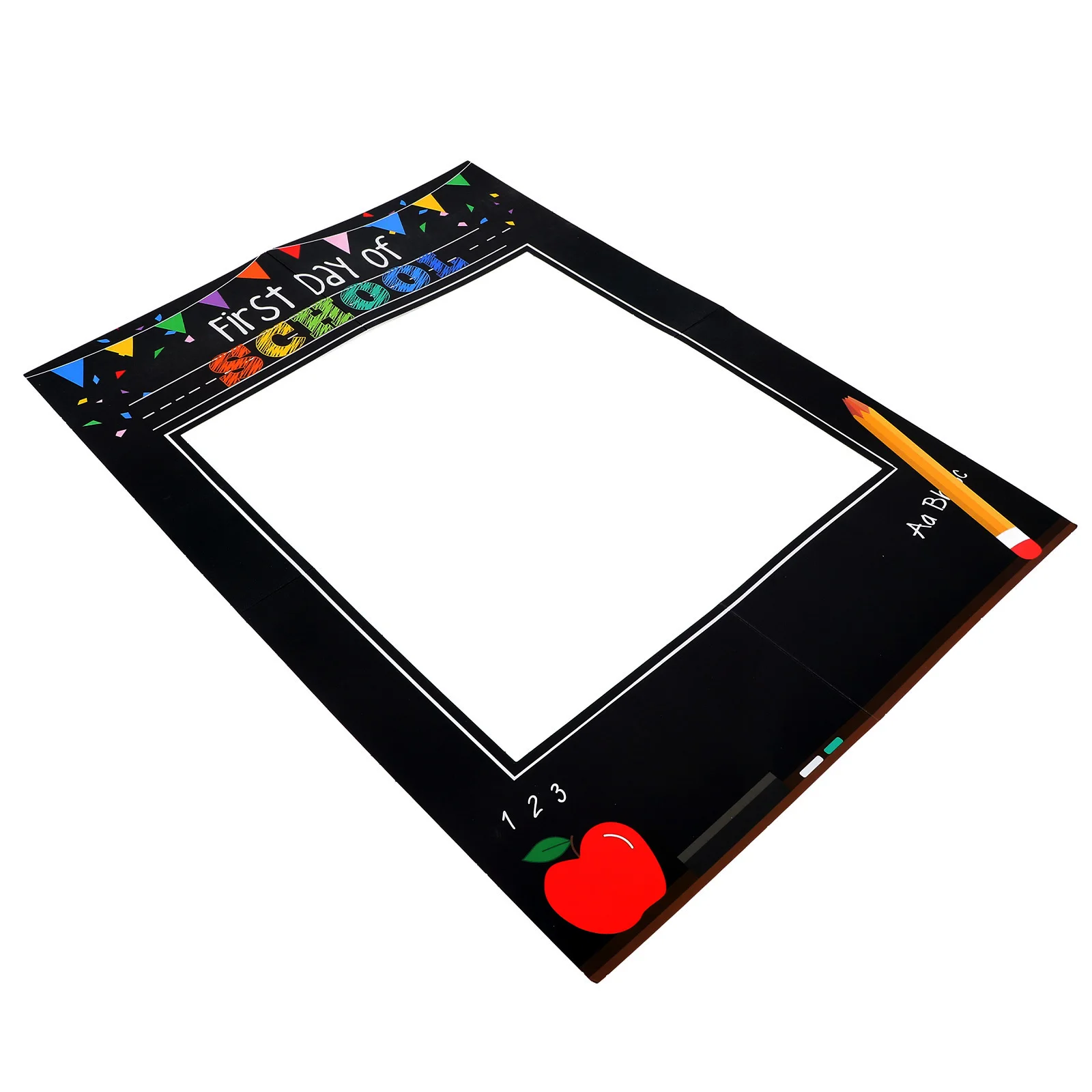 

First Day Of School Photo Props Paper Picture Frame Photo Booth Frame Cutout For Back To School Party Classroom Event