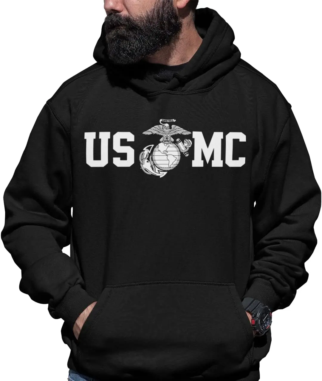 

United States Marine Corps USMC PULLOVER SWEATSHIRT HOODIE