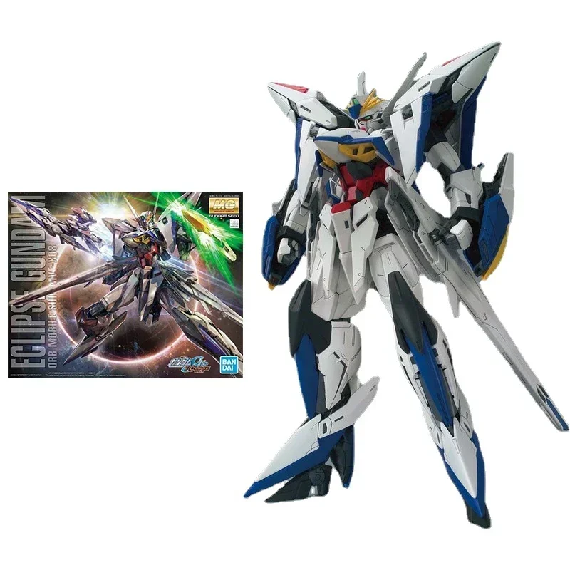 Bandai Gundam Model Kit Anime Figure MG 1/100 SEED MSV Eclipse Genuine Gunpla Assembly Model Action Toy Figure Toys for Children