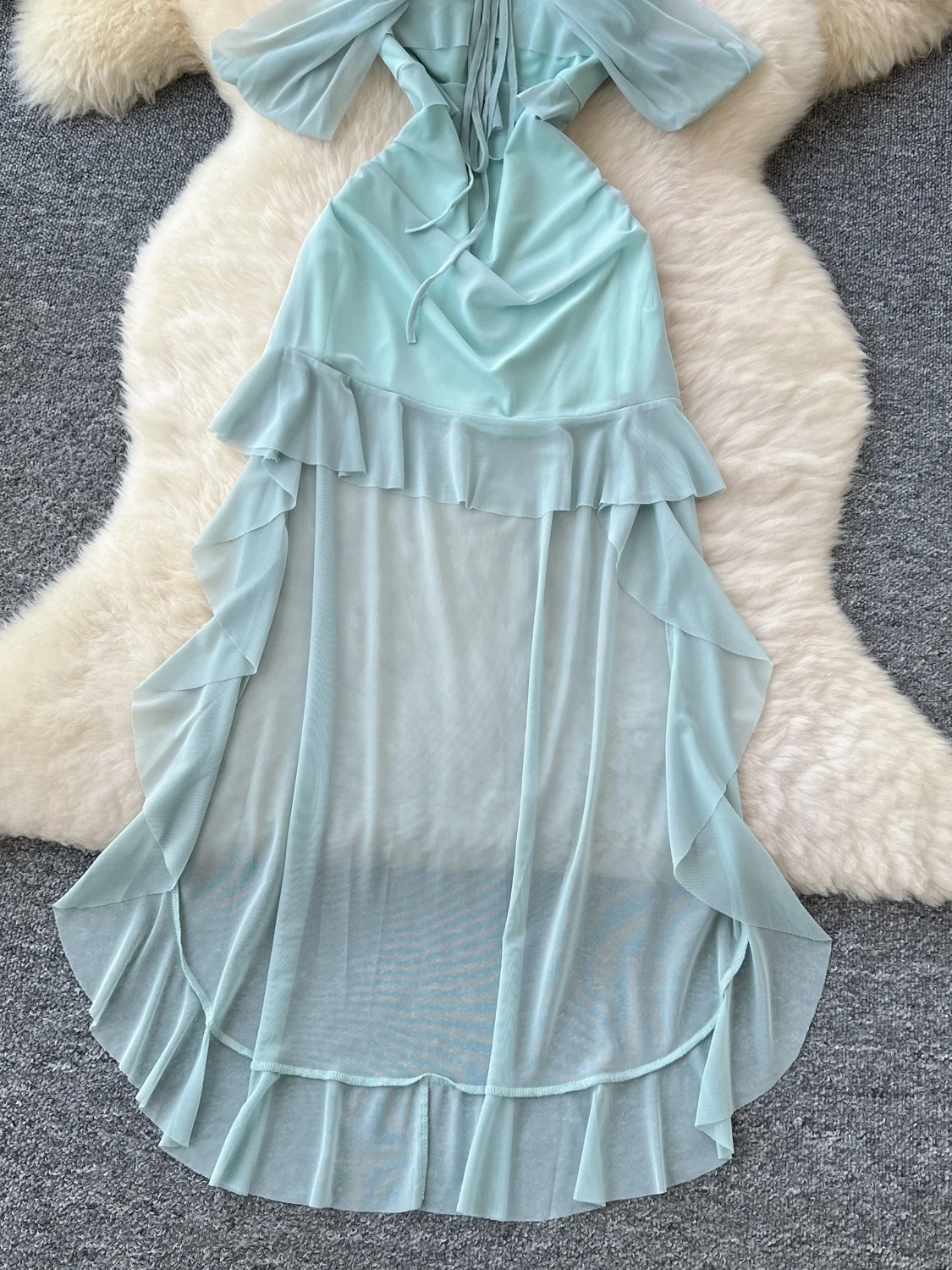 Summer Pure Desire Sle Gonna longuette a trapezio a vita alta Dr da donna Svel Wrap Ne Design Vaion Casual Dr