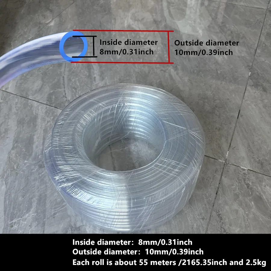 

Водопроводные трубы ПВХ 4мм и 8мм.