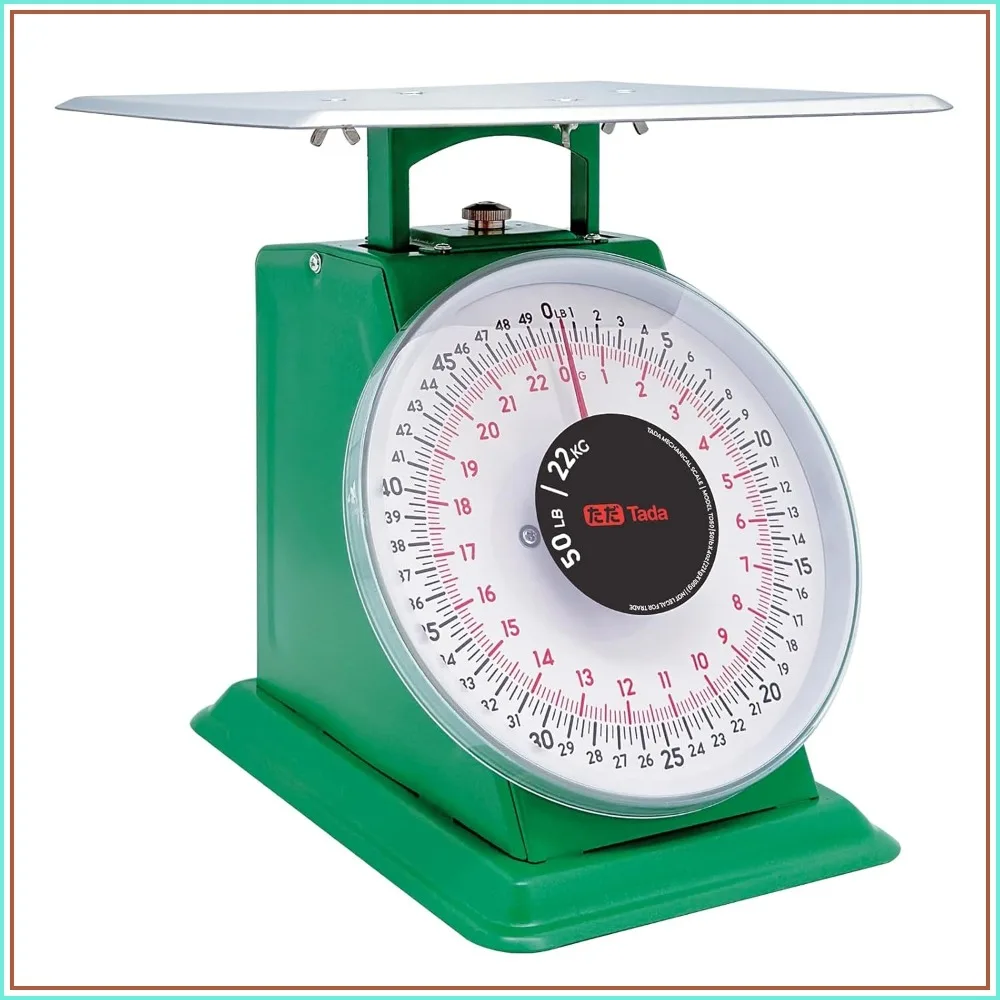 

50lb Heavy Duty Mechanical Dial Kitchen Food Scale with Stainless Steel Platform