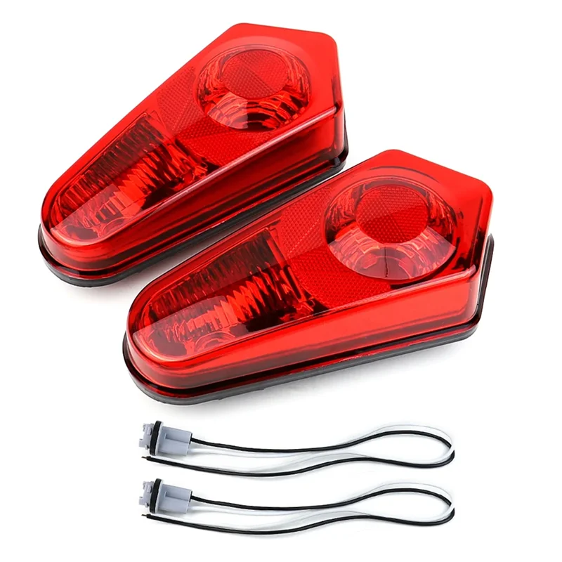 A03Z-2Pcs Tail Light Housing Rear ATV UTV Taillights Stop Lamp Shell For Polaris Sportsman RZR ACE 2005-2022 2411153 2411154