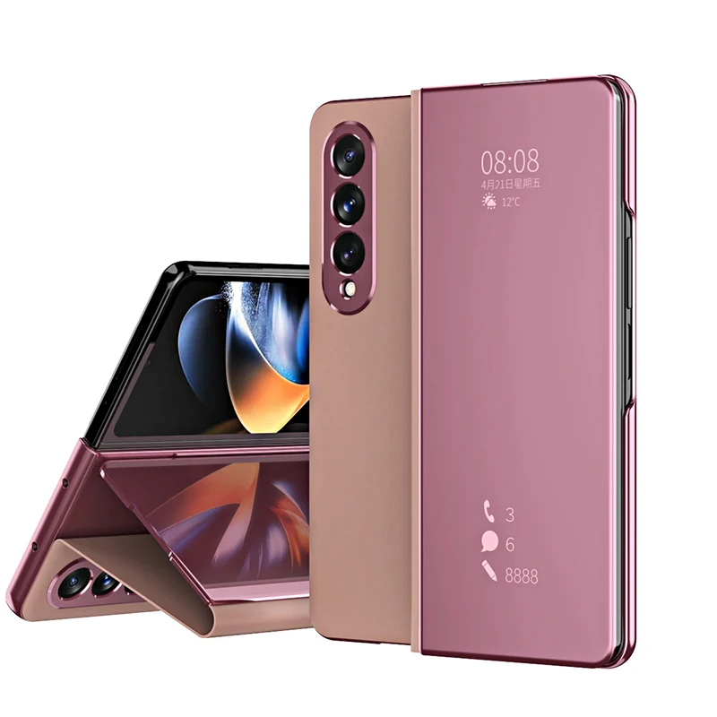 Etui PKCASE Smart Mirror Flip do telefonu Samsung Galaxy Z Fold 8 Ultra Z Fold 7 Z Fold 6 Z Fold 5 Z Fold 4 Z Fold 3, skórzane etui — zdjęcie produktu 7