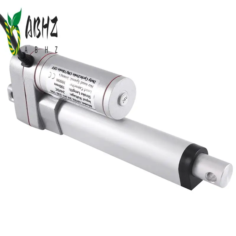 

ABHZ-24V DC Электрический толкатель Гидравлический стержень микротипа 3000N Телескопический стержень Максимальная тяга 100 мм