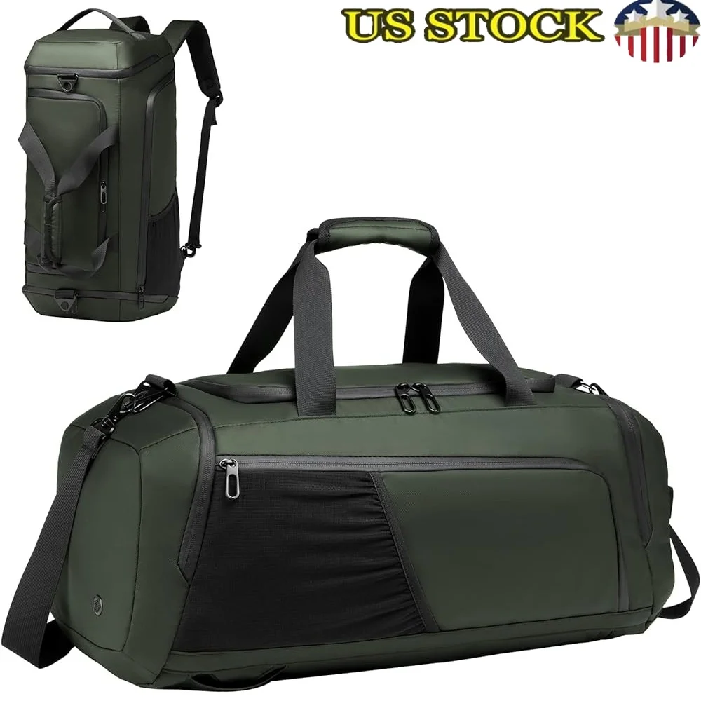 

Waterproof Gym Duffle Bag Multi Compartment Sports Duffel Weekender Travel Bag with Shoe Compartment and Wet Pocket Men Women