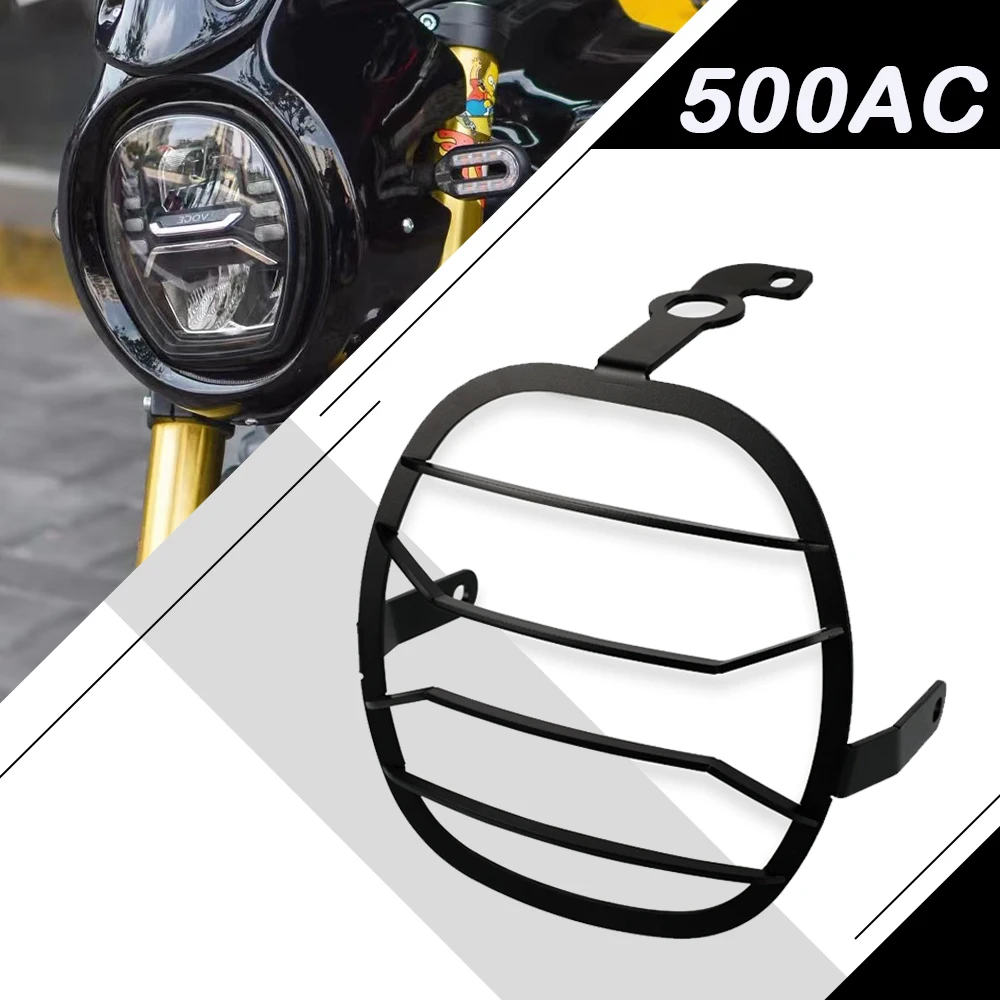 

Motorcycle CNC Aluminum Accessories Headlight Grill Guard Protection Cover Protector For VOGE 500AC 500 AC 500ac 2021 2022 2023