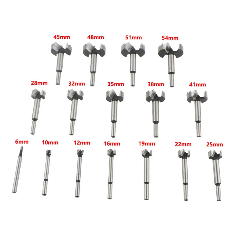 Imagem -06 - Multi-dente Forstner Brocas Carpintaria Alto Aço Carbono Brocas Boring Madeira Auto Centrando Buraco Saw Cutter Tools 15 Pcs