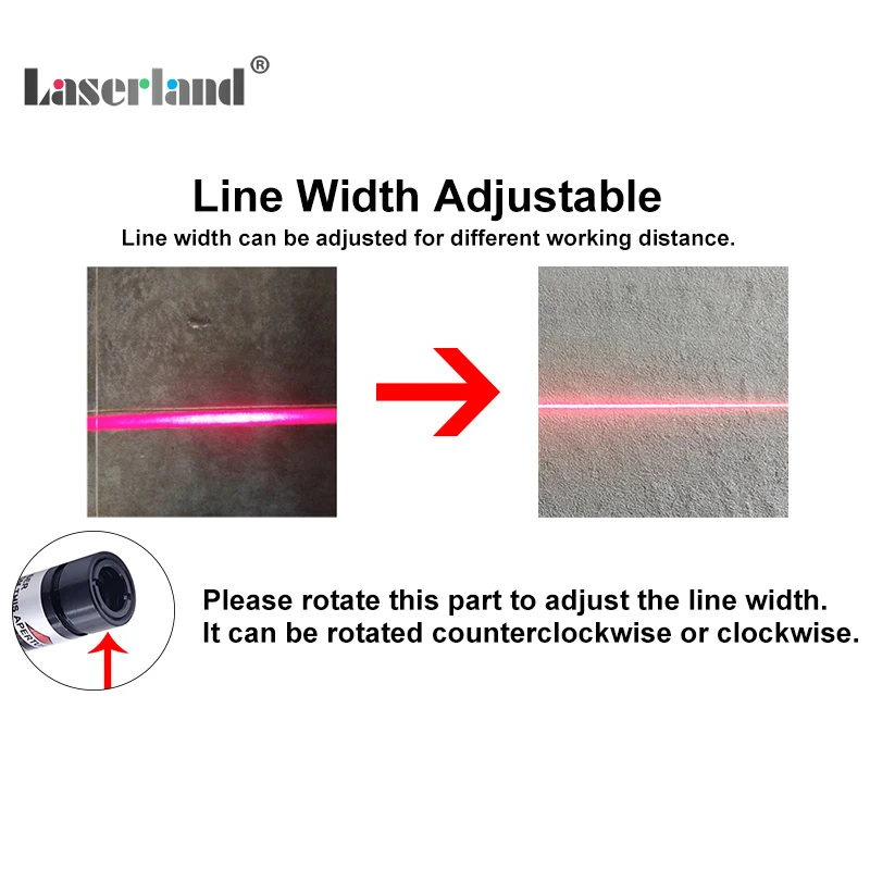 Red Green Laser Head Diode Module Dot Line Cross Generator for Marking Positioning