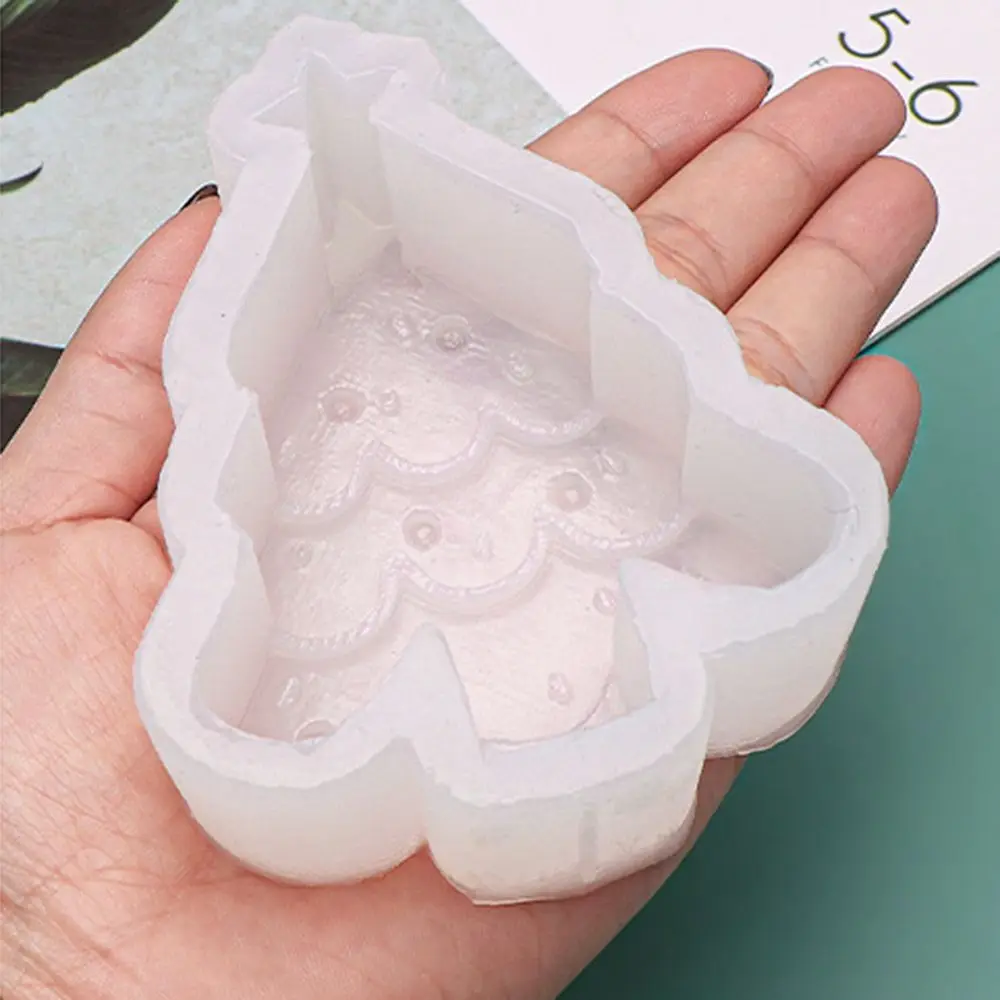Supplies Soap Making Clay Tools Cake Resin Mold Christmas Candle Mold Snowman Tree Gingerbread 3D Art Wax Mold Silicone Mould