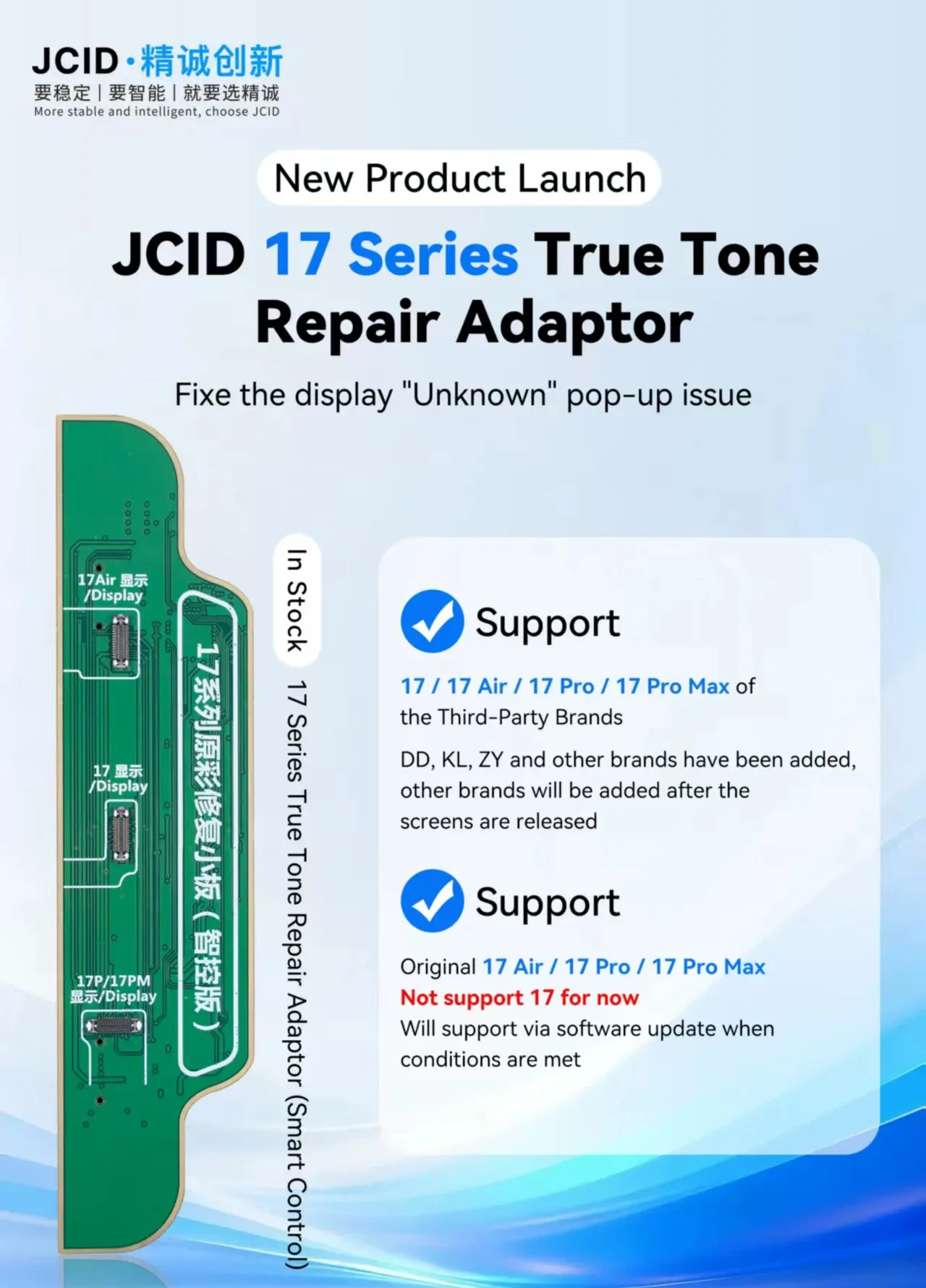JC V1SE V1S Pro Programmer True Tone Board 12 13 14 16 17 Series For iPhone 7-17 Pro Max LCD True Tone Original Color Repair