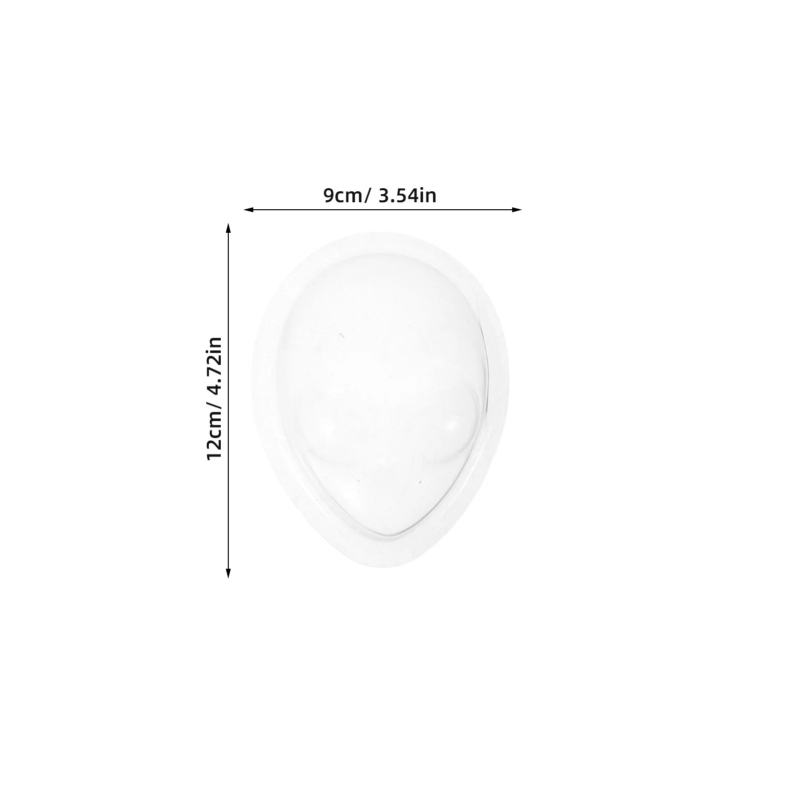 6 stks Gezichtsmasker Cover 60 Cm Bjd Helder Beschermend Gezichtsmasker Transparant Hard Display Shield Voor Anti-Kras Stofdicht Make-up