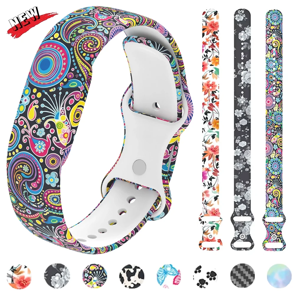 Printing Silicone Strap For Google Fitbit Air Fashion Replacement Adjustable Bracelet Wristband For Google Fitbit Air Accessorie