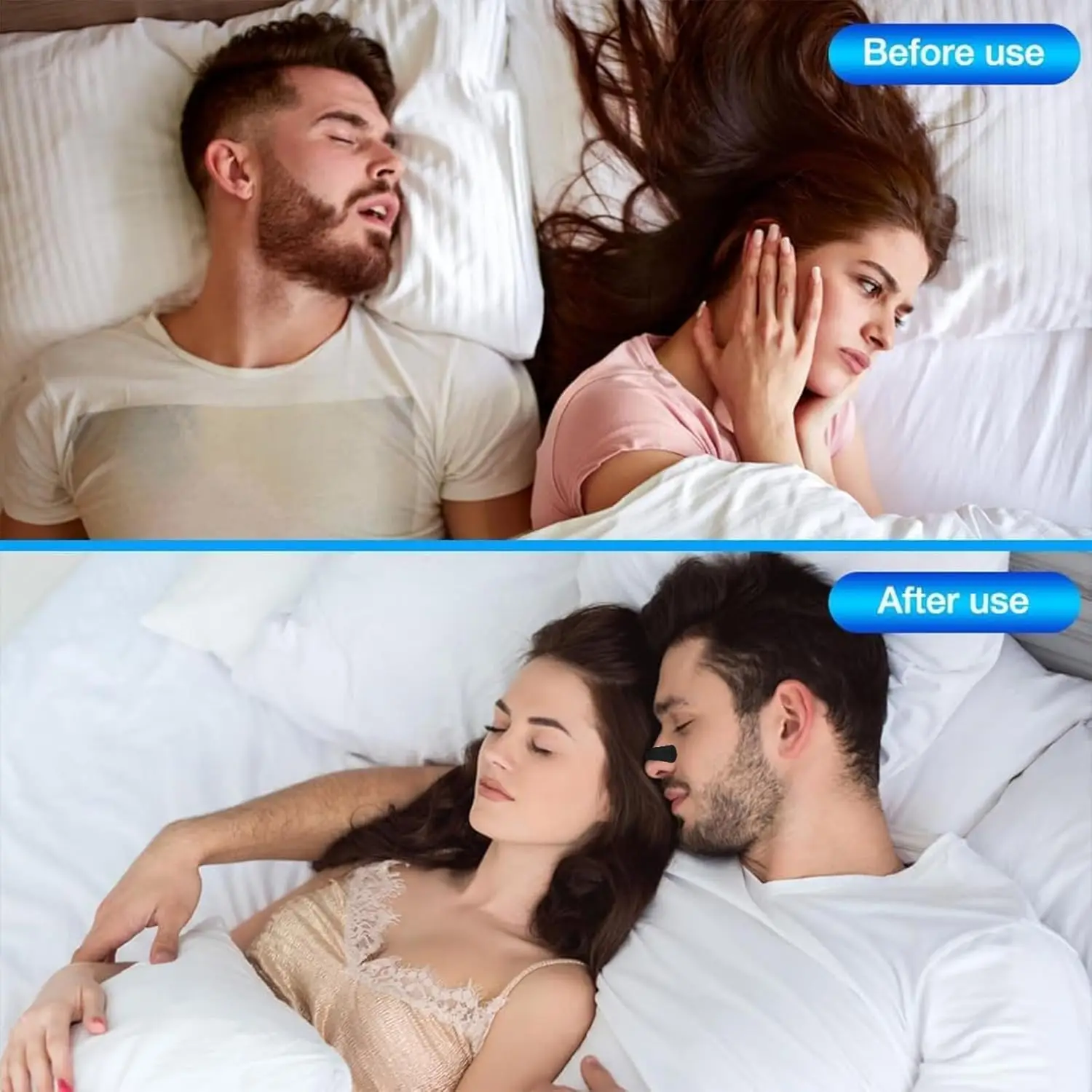 Anti Snoring Nasal Strips for Sleep, Drug-Free Nose Congestion Relief & Better Breathing, Breathable Adhesive Strips to Open Airways, Comfort Fit for Sports, Cold & Snore Relief