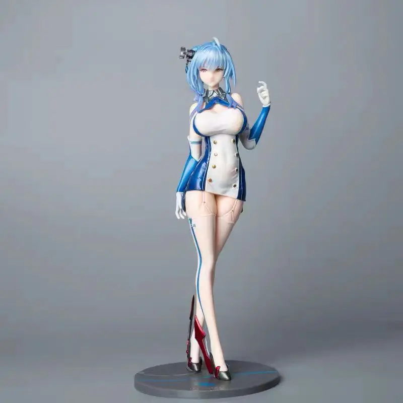 

Blue Saint Louis Model 25.5CM PVC Hand-Made Anime Case Ornaments Plain Route Ship Niang Light Girl Authentic Design Toy