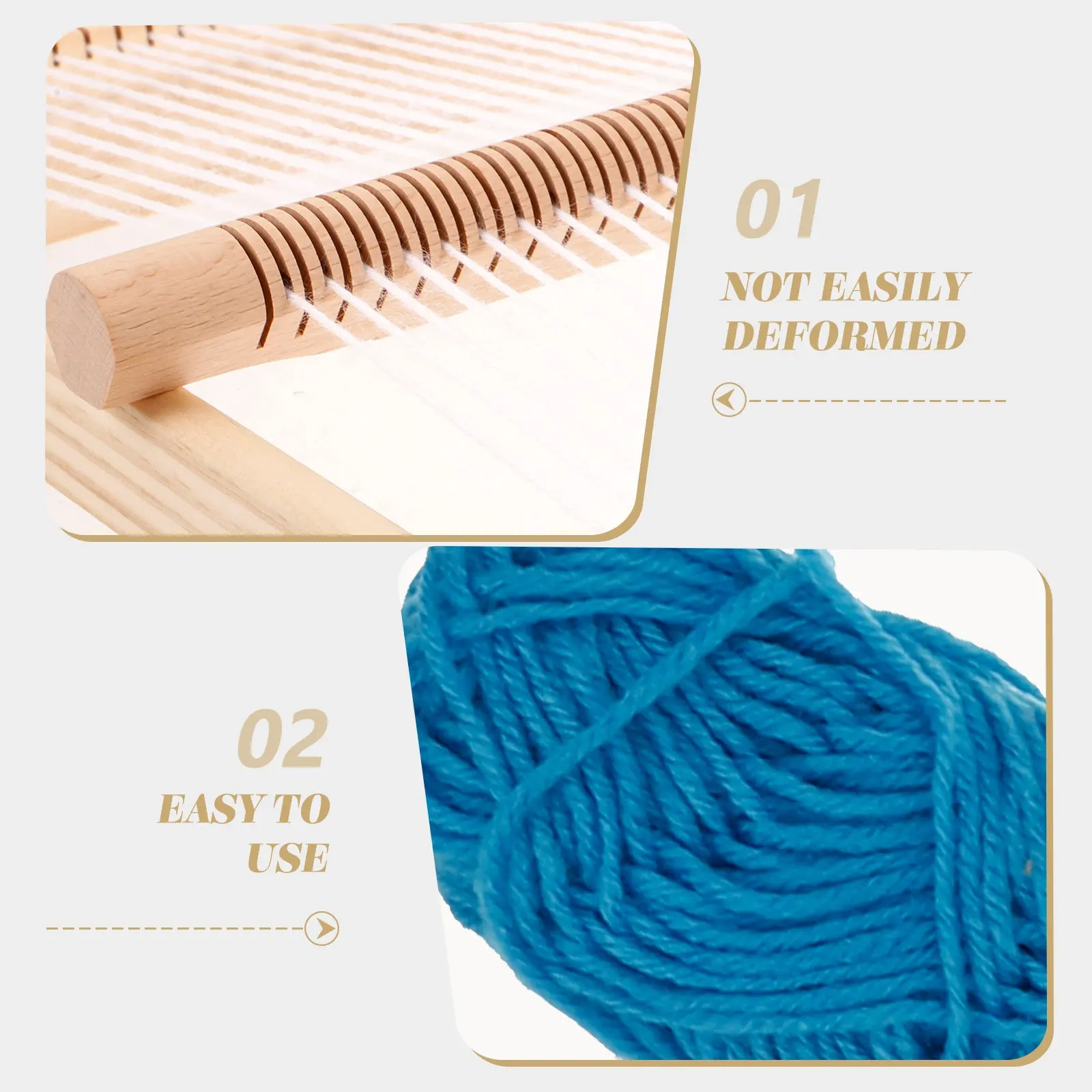 Large Size DIY Wooden Weaving Loom Kit for Kids Creative Hand-Knitting Belt Bag Scarf Making Intellectual Development Weaving
