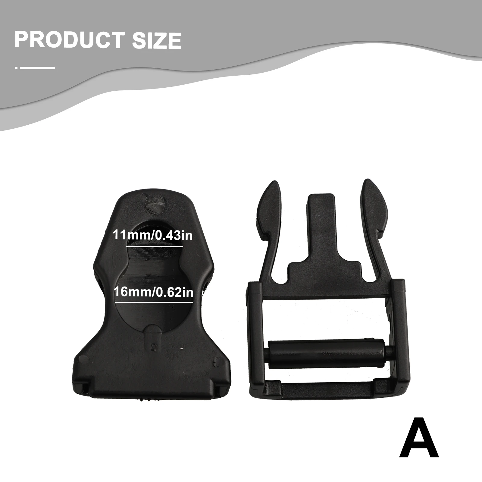 Buckle Diving Fin Strap Buckles Replacement Scuba Strap Dive Fin Flippers Plastic Black High Quality Practical