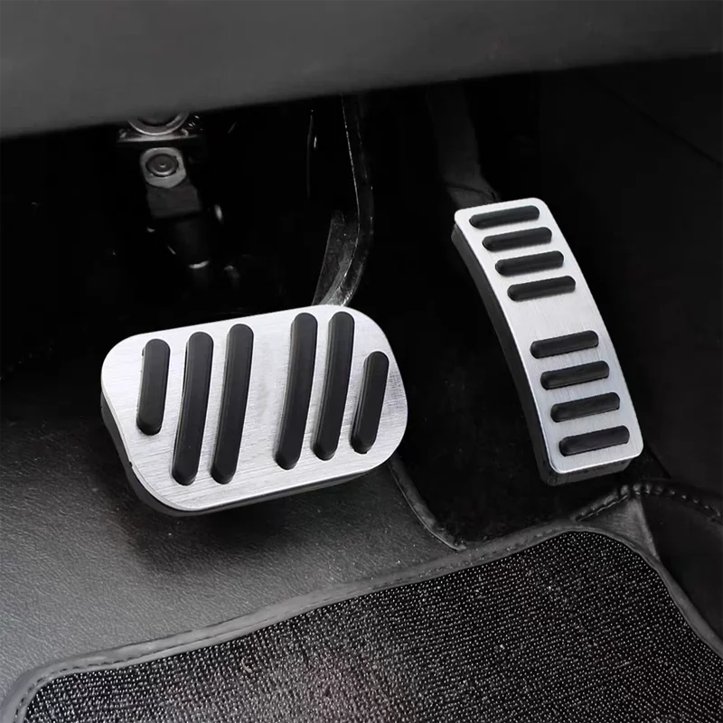 For 2024 2025 BYD Yuan Pro Accessories Aluminum Rubber Pedal Brake Accelerator Cover Yuan Up Anti Skid Foot Pad Wear-Resistant