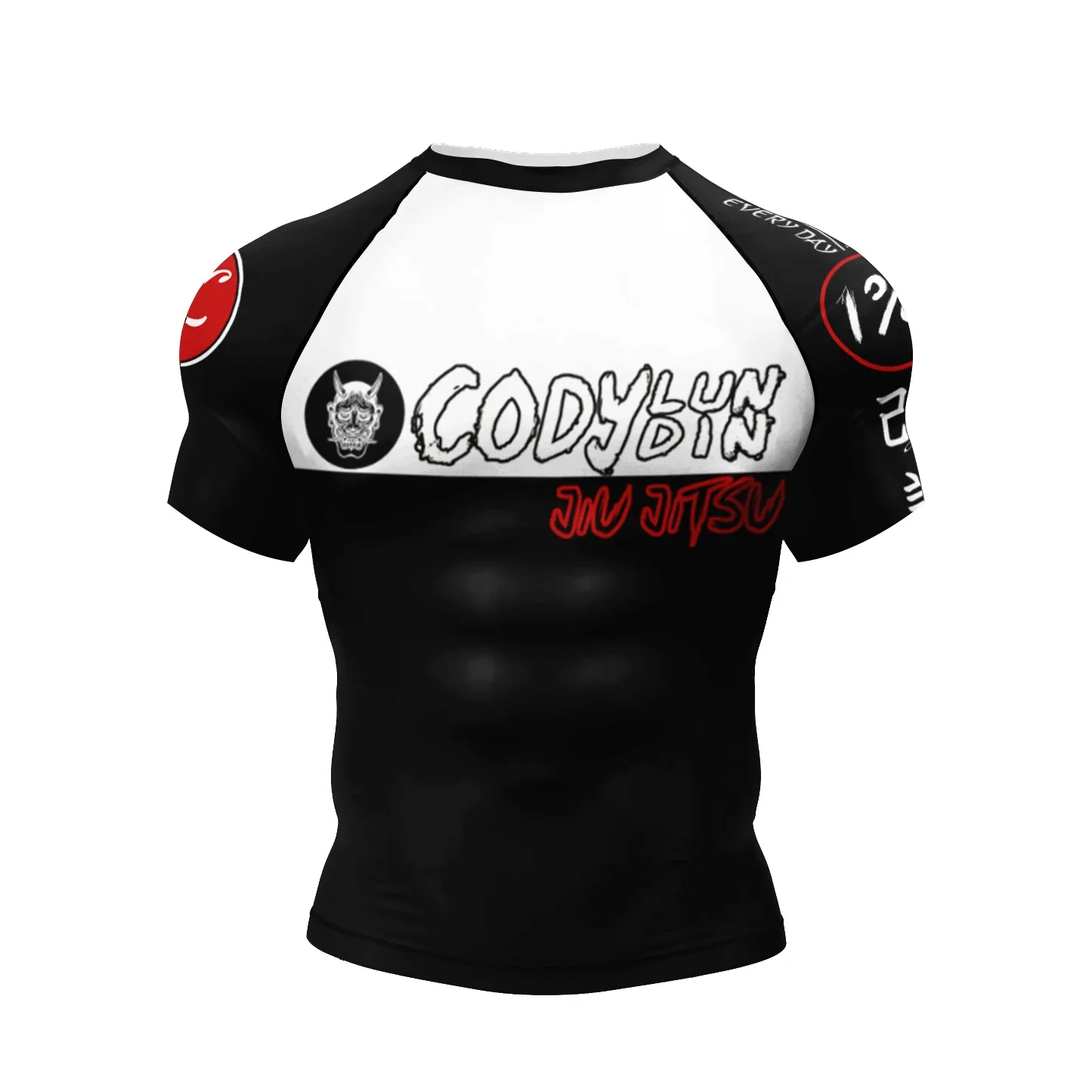 Summer Outdoor Fashion Brazilian Jiu-jitsu Fitness Sports Wear Panda Cool 3D Printed Boxing Blood Short Sleeve Crewneck Top