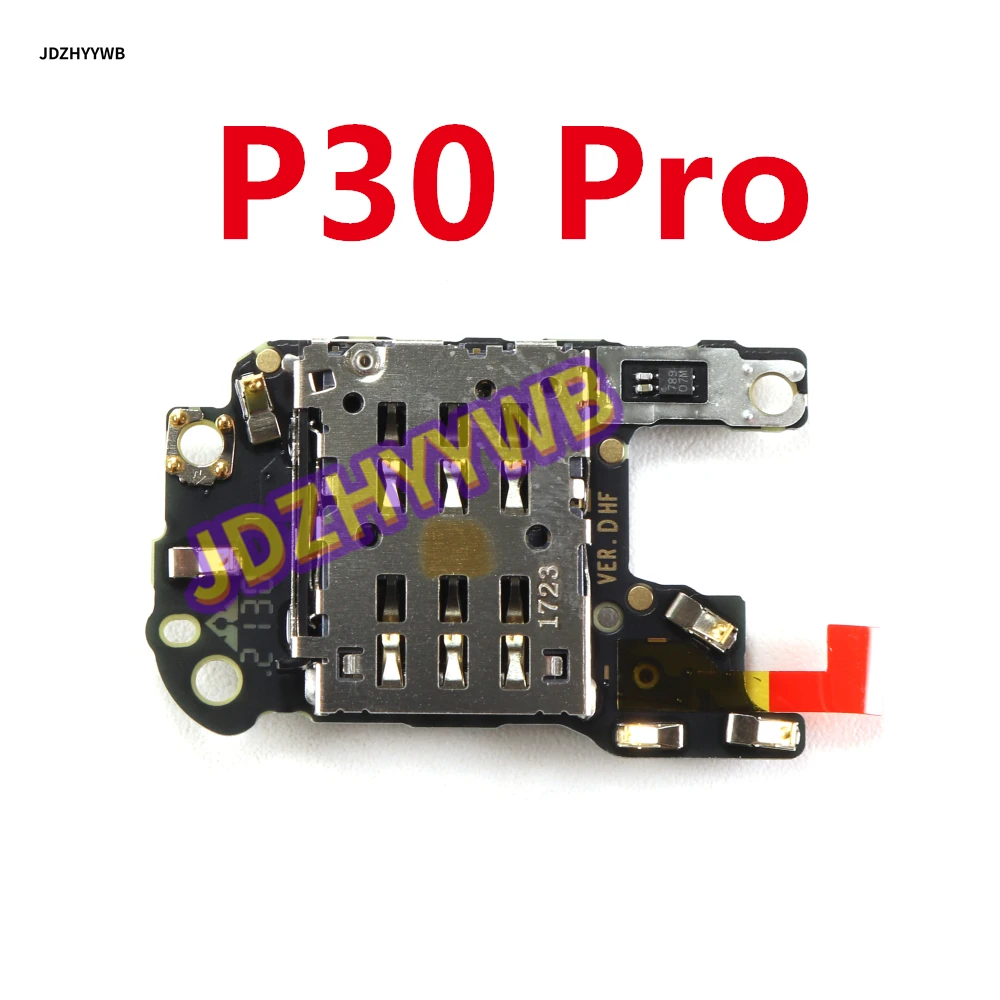 SIM Card Reader Holder Microphone Mic Module Connector PCB Board Flex Cable For Huawei P30 Pro P30Pro