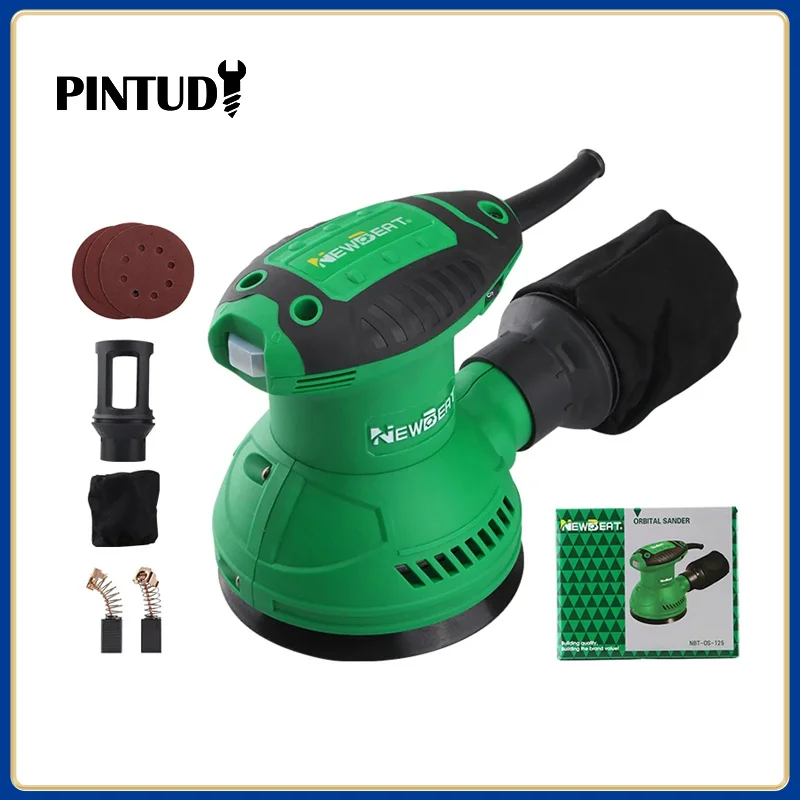 Newbeat Electric Orbital Sander 125MM 50-60Hz 320W 0-12000r/min Six Speed Multi-function Powerful Sander NBT-OS-125