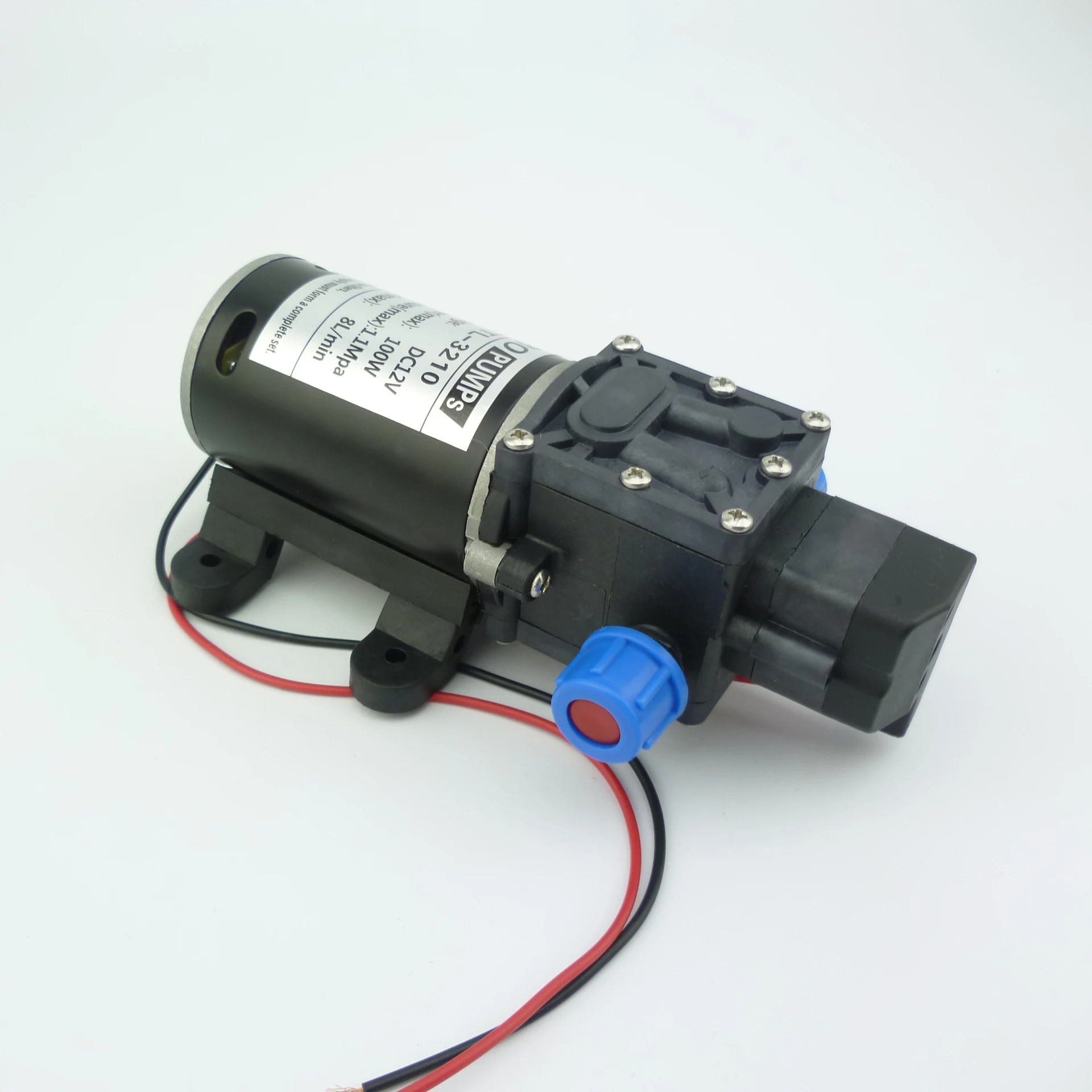 Self suction water pump 100W  Diaphragm high pressure small 12 volt 24 volt dc diaphragm Water Pump 8L/min