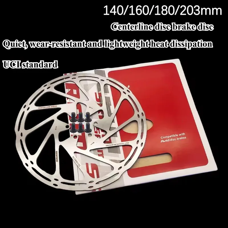 160mm 180mm 203mm Stainless Steel MTB Road Hydraulic Brake Disc Rotors Centerline MTB Bicycle Bike Disc Brake Rotor Centerline