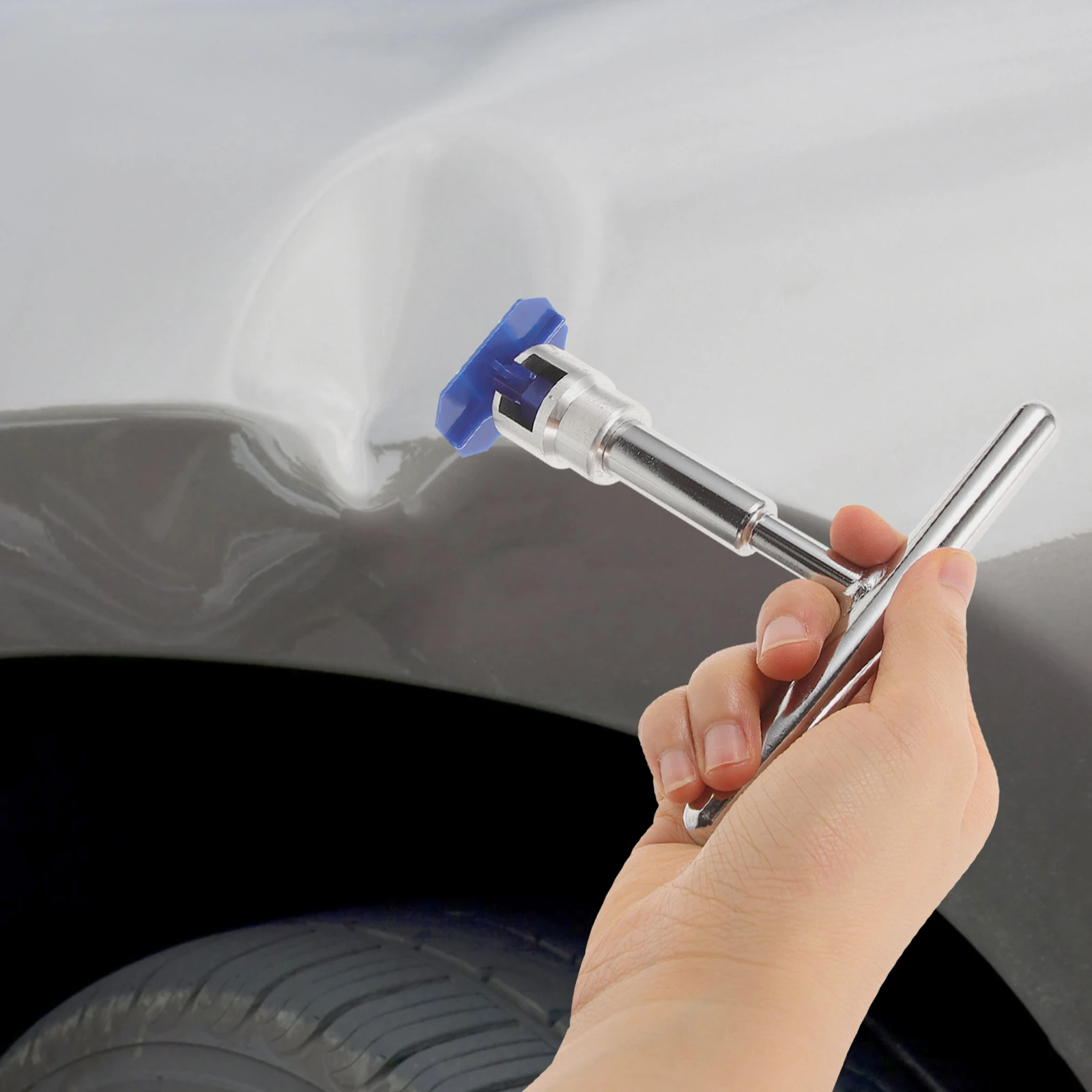 

Tool 18 Tabs Silver T Puller Kit Body Tools Auto Refrigerator removal kit body repair tools mini dent puller