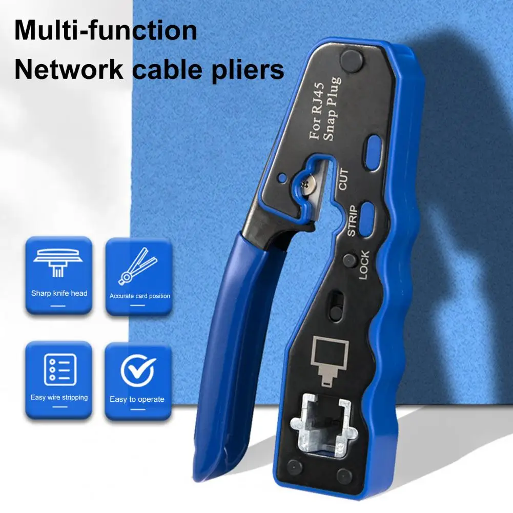 

RJ45 crimper Ethernet Network LAN Cable Crimper Plier Cutter Stripper Network Cable Cutter Sharp Crimping Tool for Carpentry