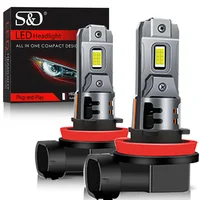 30000LM H8 H11 bombilla de faro LED 9005 HB3 9006 HB4 H16 JP luz antiniebla Canbus Mini 880 881 blanco 6500K CSP para coche diodo Lam