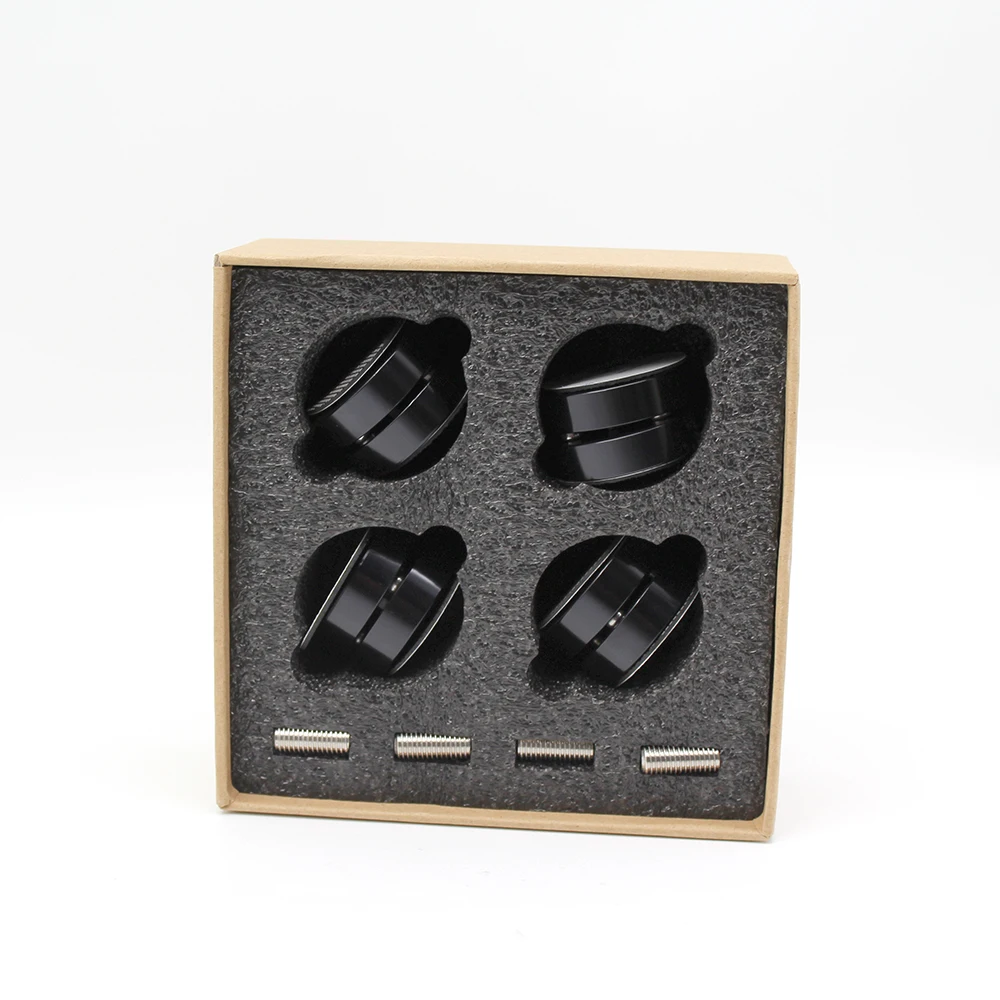 Ultimi altoparlanti audio HiFi Amplificatore Lettore CD Sfera d'acciaio Anti-ammortizzatore Piedini Cuscinetti Assorbimento delle vibrazioni Supporti Spikes