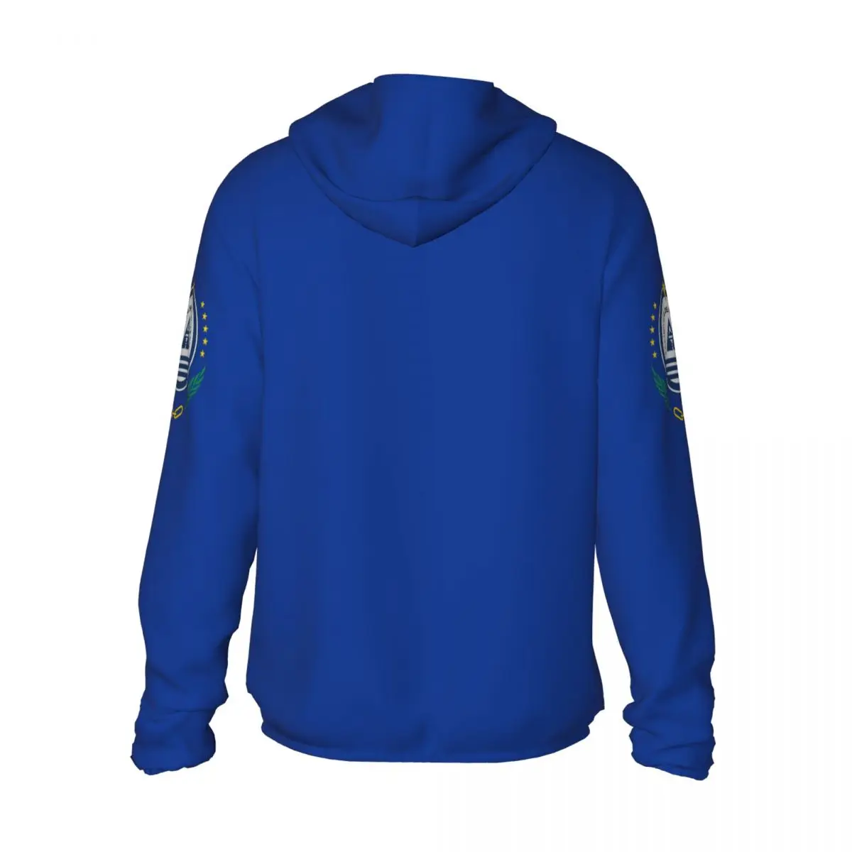 Cape Verde Flag Polyester Hoodie Sunscreen Sun Protection Fishing Running Clothes Quick Dry Performance Long Sleeve With Zipper