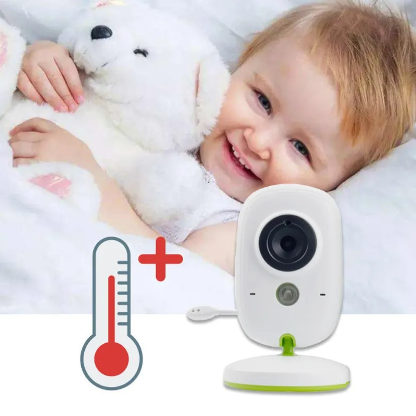 2-Inch wireless baby monitor, two-way intercom room temperature lullaby for the elderly and children, home camera