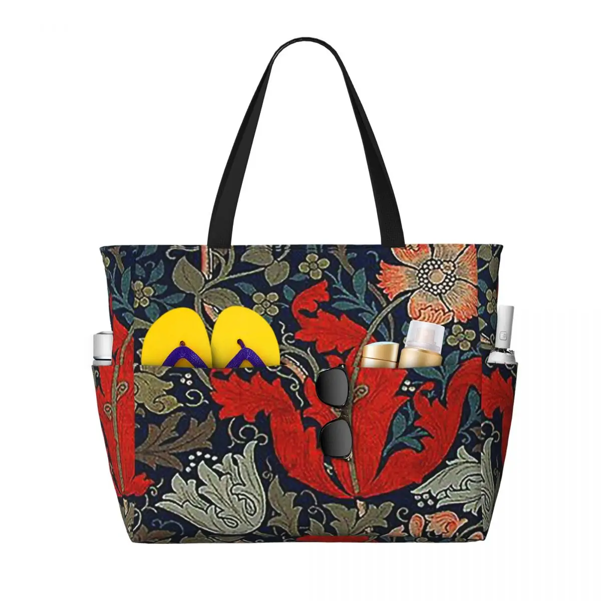 William Morris Compton Beach Tote Bag Sport Gym Yoga Duffle Large Tote Bag Women Travel Bag Fitness bag