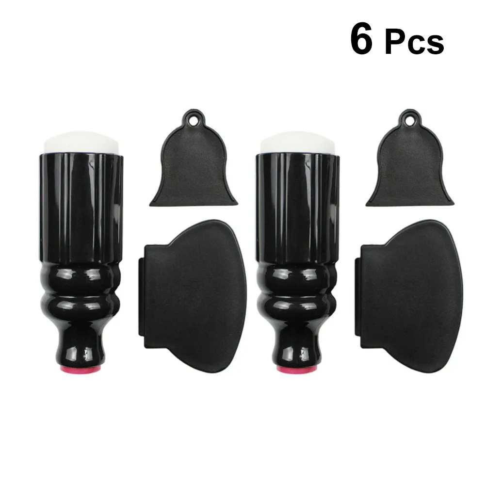 

2 набора силиконовых пластин-штампов для стемпинга и скребков для дизайна ногтей, легкое нанесение, недеформируемые, эластичные, инструмент для маникюра