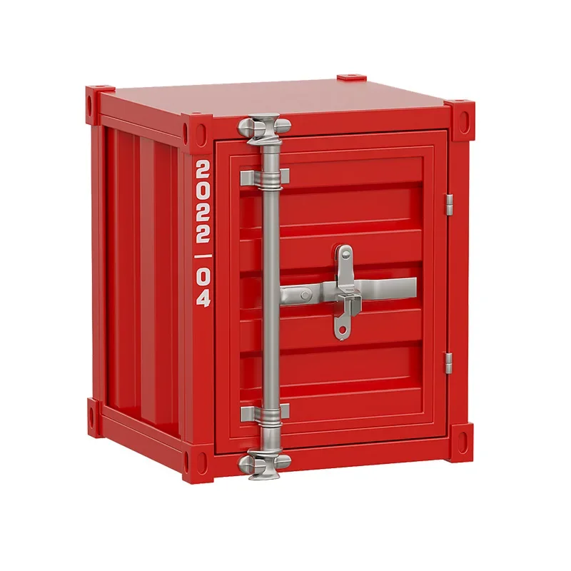 

Wrought iron bedside table, locker, industrial style creative container bedside retro storage cabinet furniture