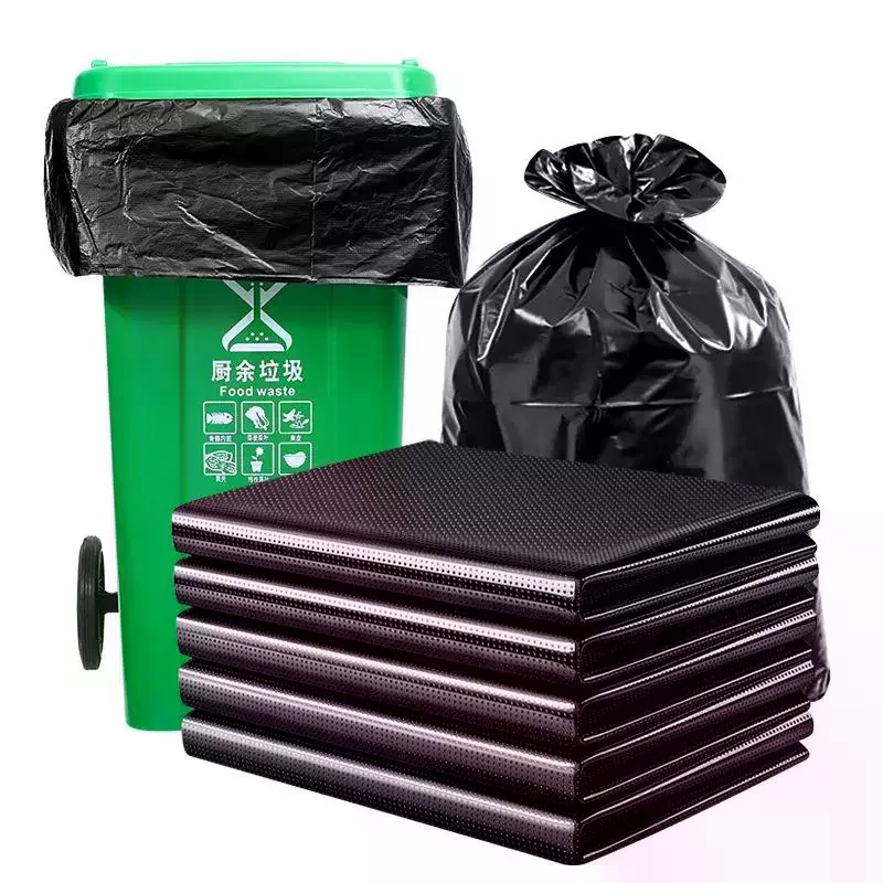 [MOA]20/30/50PCS Large Waste Garbage Bag Black Thickened Garbage Bags Outdoor Restauran Kitchen Disposable Trash Bags[MOA]