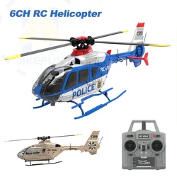 C123 helikopter RC EC135 6CH zdalnie sterowany samolot bezszczotkowy napęd pojedyncze wiosło model helikoptera 3D optyczny przepływ zabawki