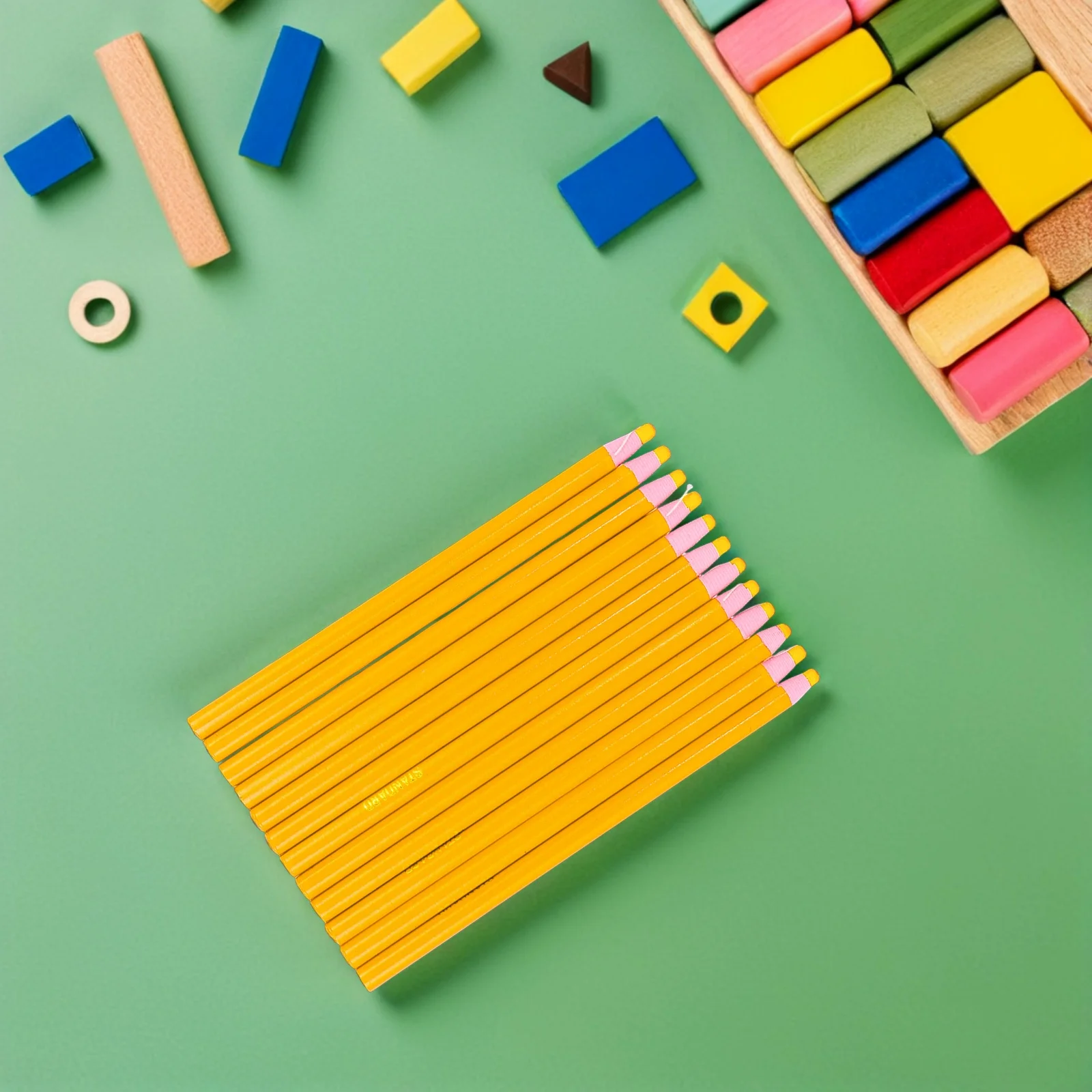 

No Sharpening Crayons Yellow Wax Pencil Grease Marker Peel Off Waterproof Sewing Tools Accessories Rich Colors Various Surfaces