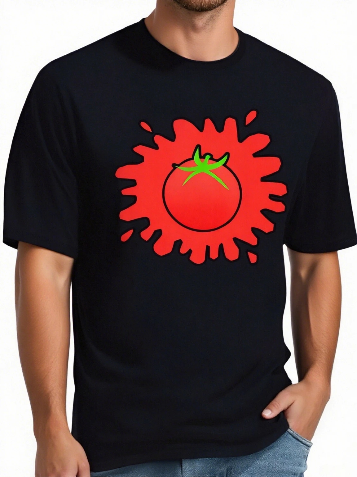 La Tomatina-Festival del tomate español comida España Valencia camiseta Unisex ropa de calle de verano Tops camisetas gráficas impresas personalizadas