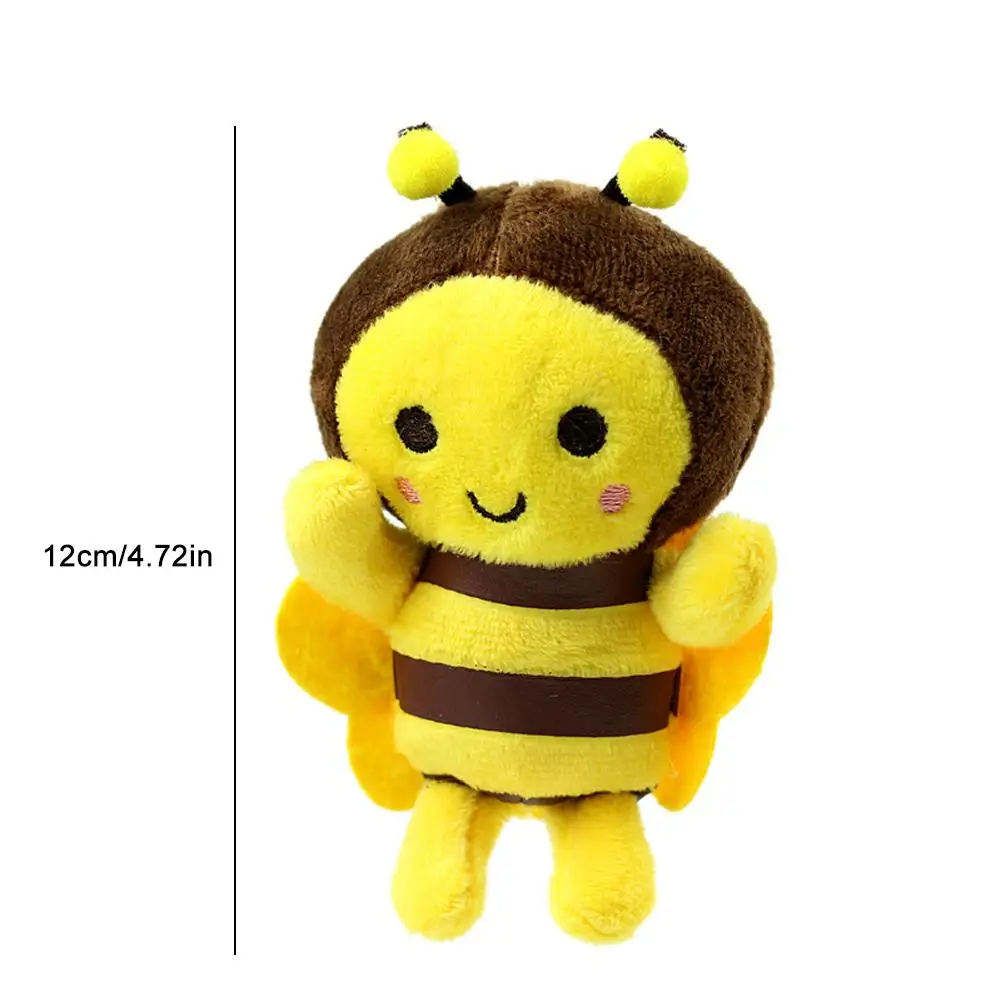 Little Bee Doll Pendant Keychain Gevulde Katoenen Bijen Pluche Sleutelhanger Cartoon Hanger Schattige Creatieve Pluche Dier Toy