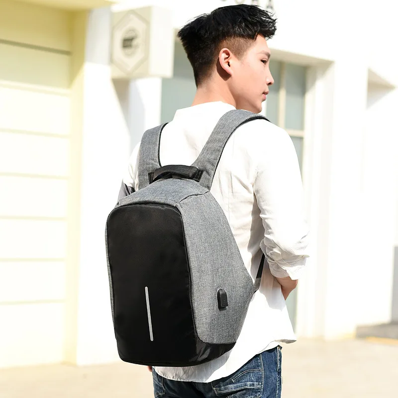 Europe and the United States new luminous anti-theft computer bag simple leisure multifunctional backpack commuter business bag